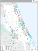 Deltona-Daytona Beach-Ormond Beach Metro Area Digital Map Premium Style